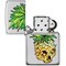 Zippo 2023 Zippo Leaf Skull Pineapple On High Polish Chrome ZIP-49241 - alternate 2
